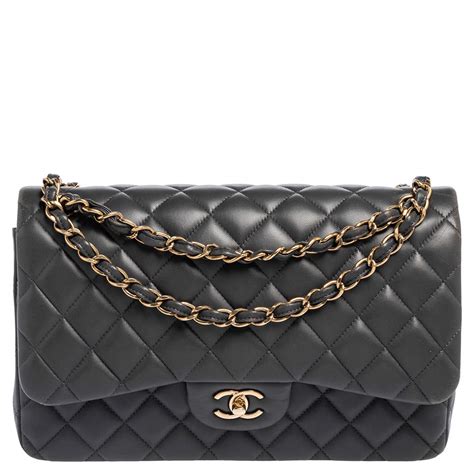 grey chanel beach bag|classic double flap chanel bag.